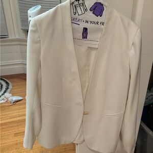 Theory white blazer size 4